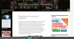 Desktop Screenshot of personalstatementformat.com