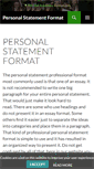 Mobile Screenshot of personalstatementformat.com